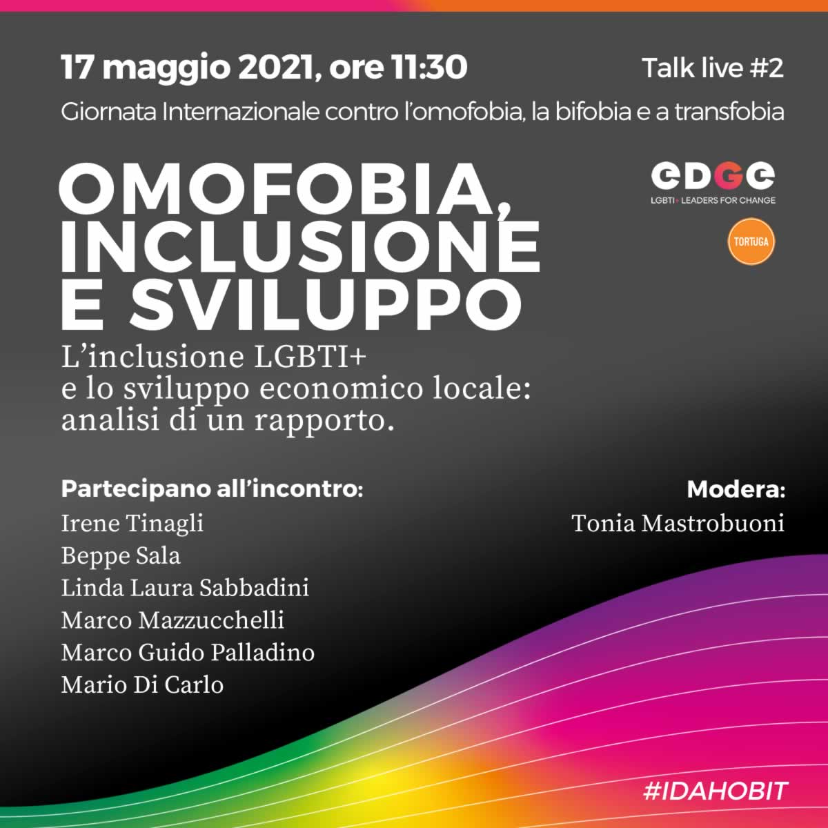 17 maggio, IDAHOBIT | EDGE LGBTI+Leaders for change